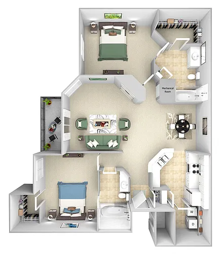 Floor plan B3 (The Charleston)