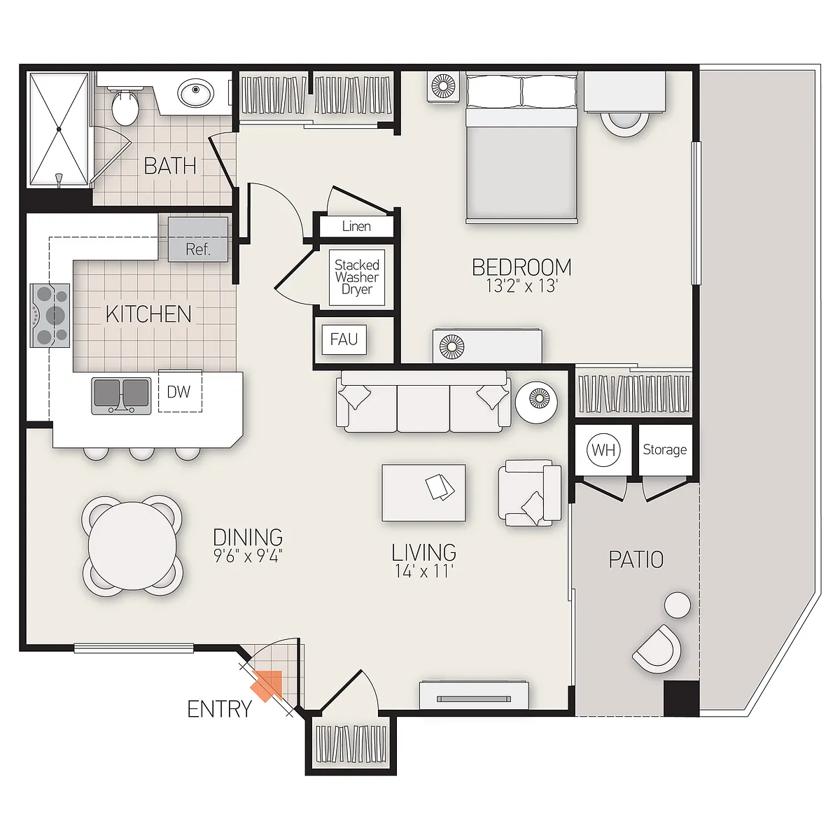 Floor plan Plan E