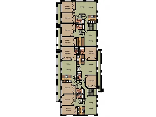 Floor plan 2 Bed / 1 Bath