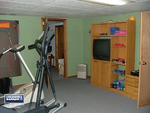Lower level exercise room
