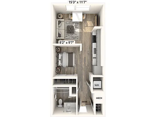 Floor plan SM05-520sf-NoBay