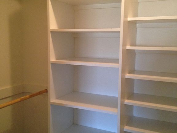 Shelving in Master closets