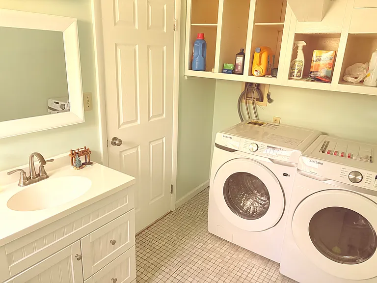 Spacious, recently installed washer and dryer units for convenient in_home laundry
