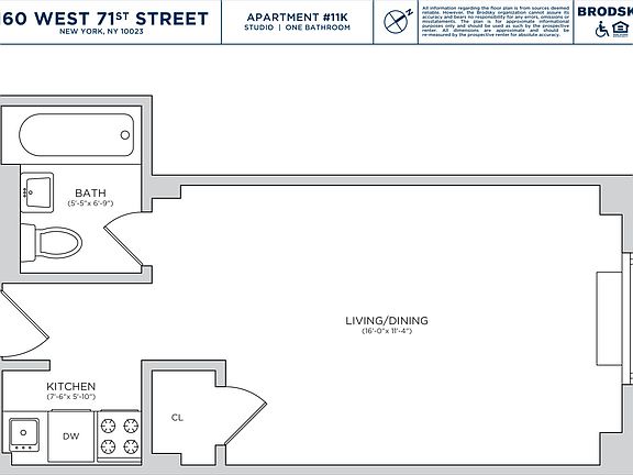 2nd image of 160 W 71st St APT 11K
