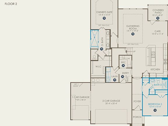 Caldwell Floor Plan, Quick Move-In Home, Floor 1