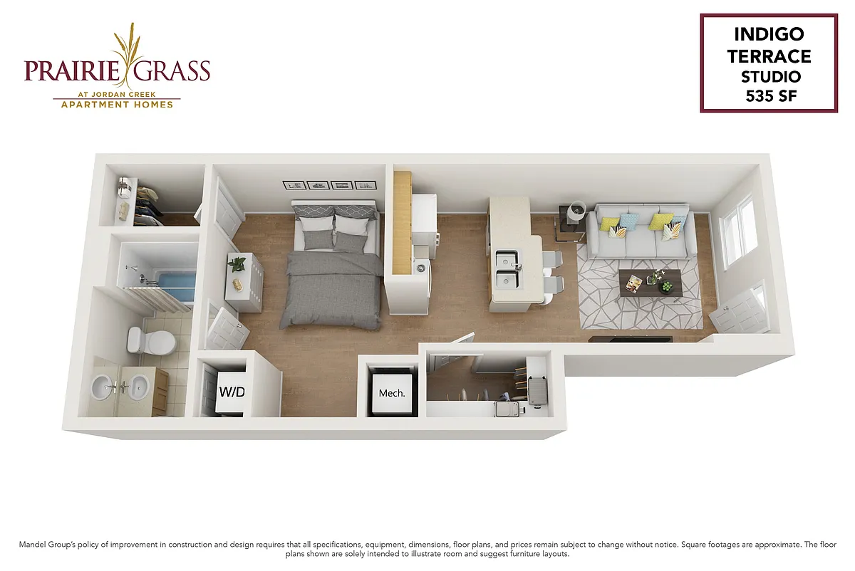 Floor plan Indigo Terrace