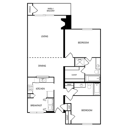 Floor plan B8