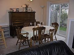 The dining room