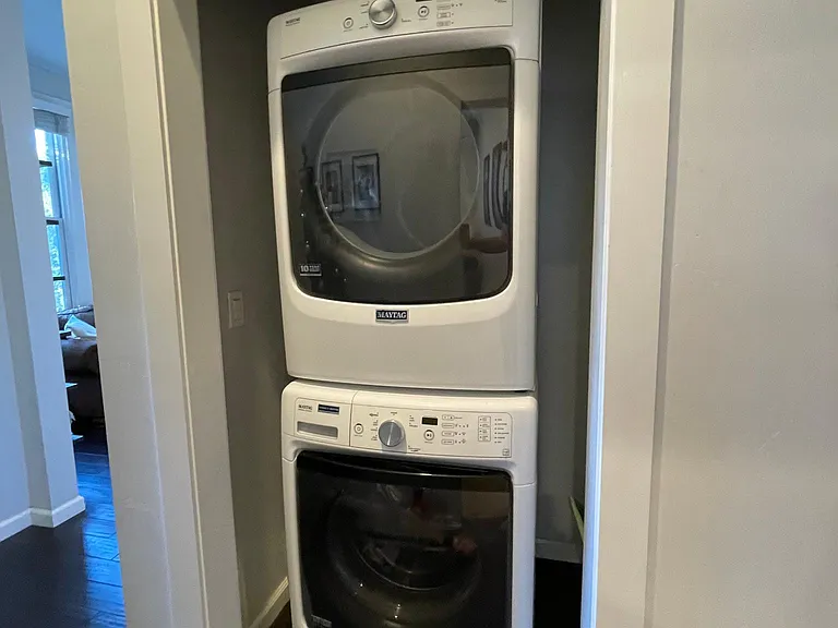 Washer and dryer on site