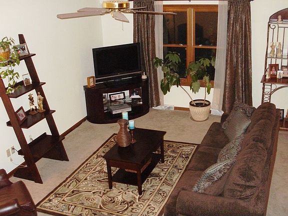 Open Living Room with cathedral ceilings, a great place to entertain 