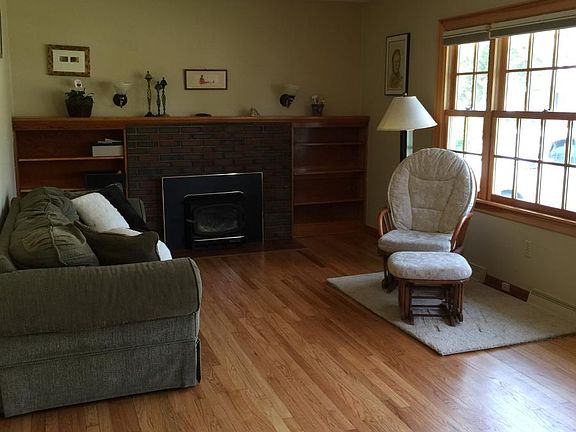 Living Room, working wood stove