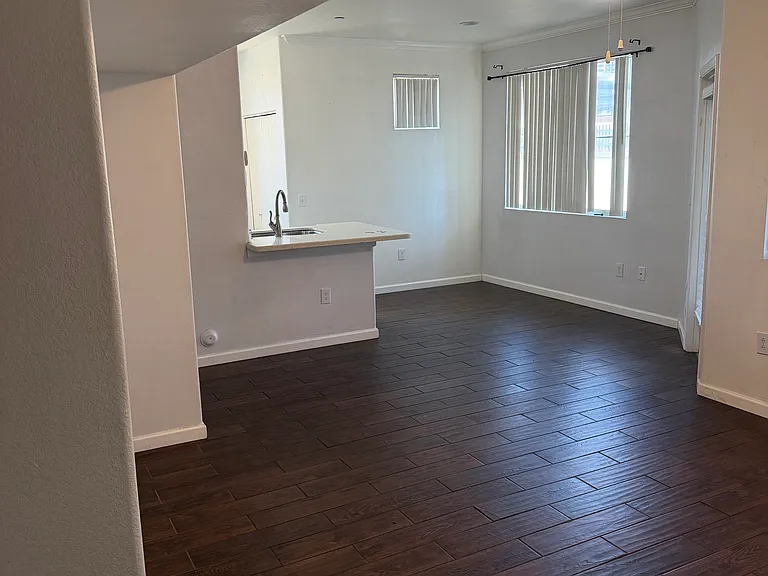 Living room connected to Dining nook