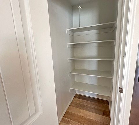 Large walk in pantry in kitchen