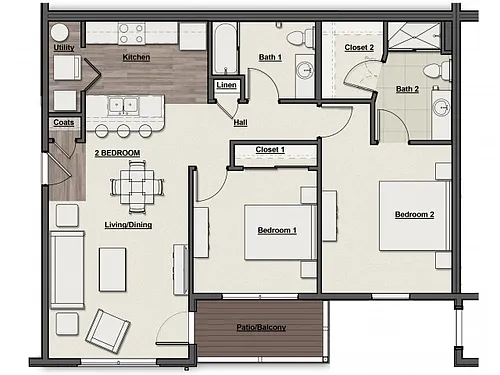 Floor plan Overlook Partial View