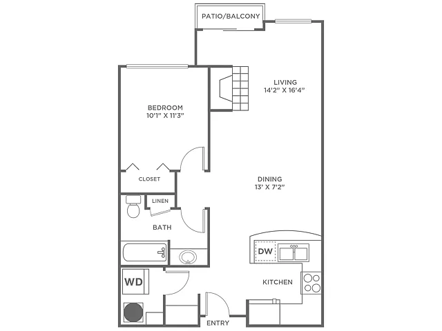 Floor plan Deer-Restored