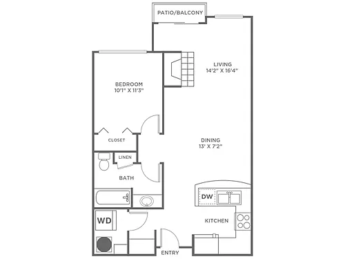 Floor plan Deer-Restored