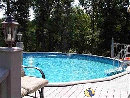 Above ground pool w/lighted composite Deck