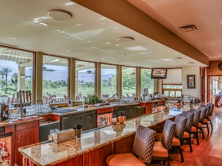 Heritage Palms bar/restaurant overlooking golf course