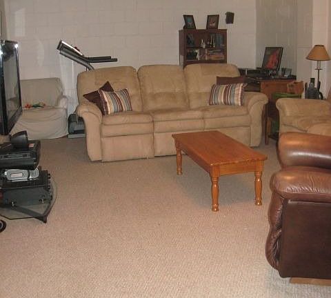 Basement is partially finished.