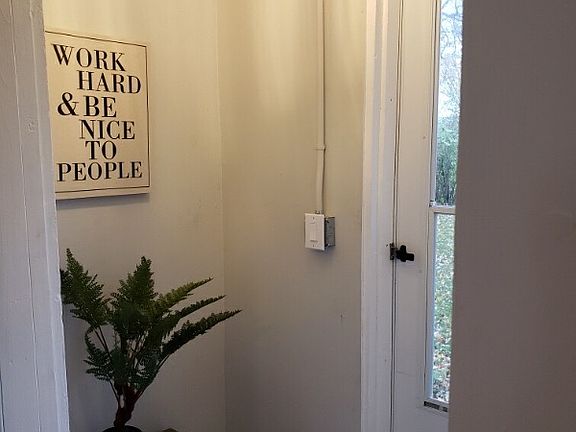 Back door to backyard.