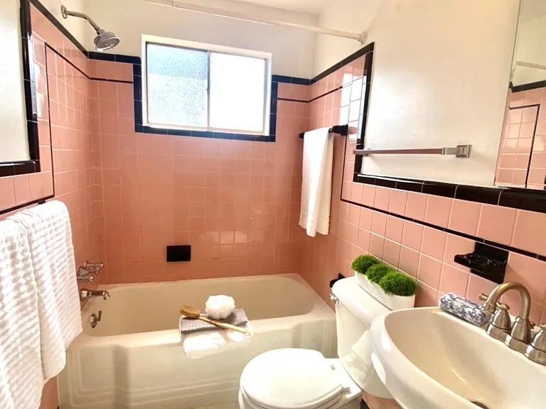 Charming Tile Backsplash and flooring