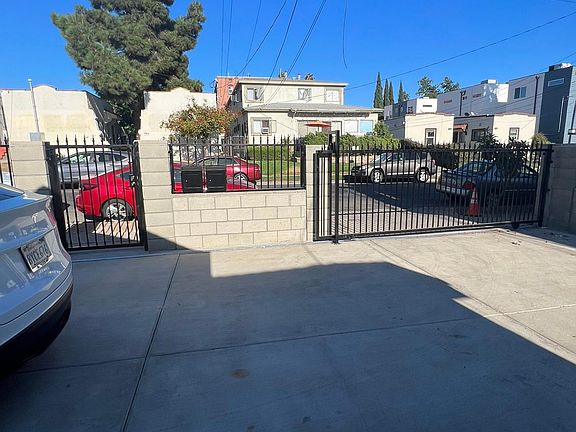Front yard with the security gate