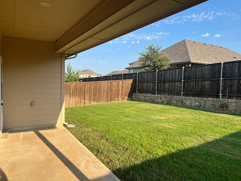 Back Patio and Yard