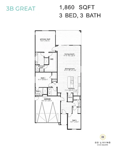 Floor plan 3B Great