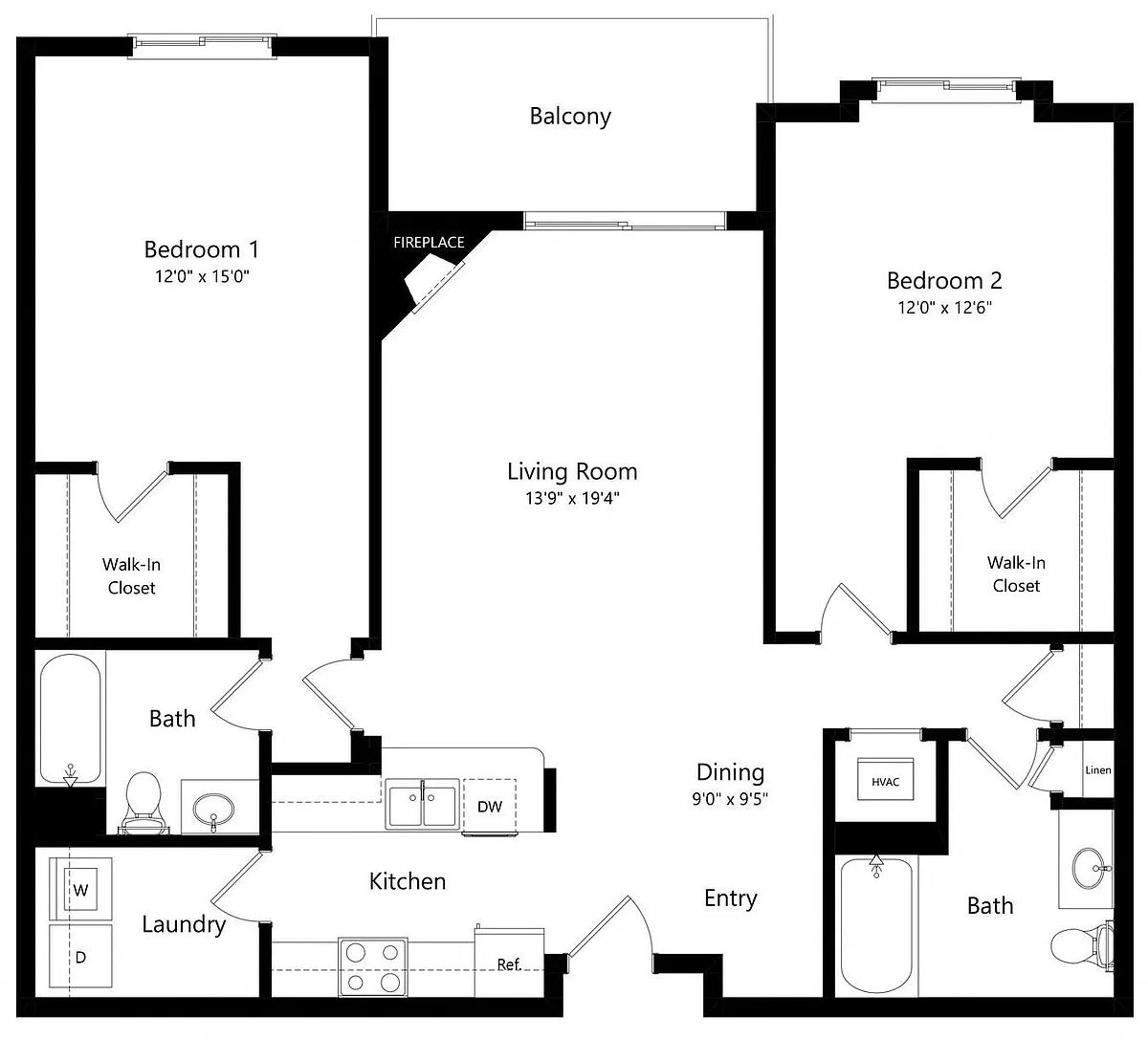 Floor plan The River