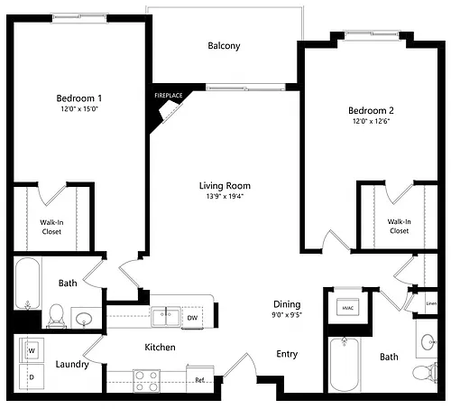Floor plan The River