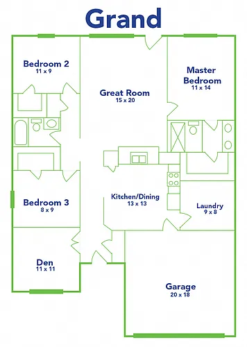Floor plan Grand - Garage Included