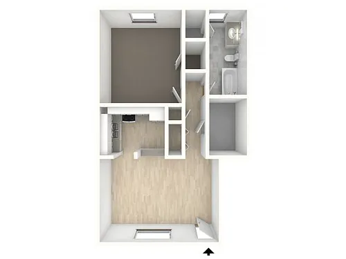 Floor plan One Bedroom