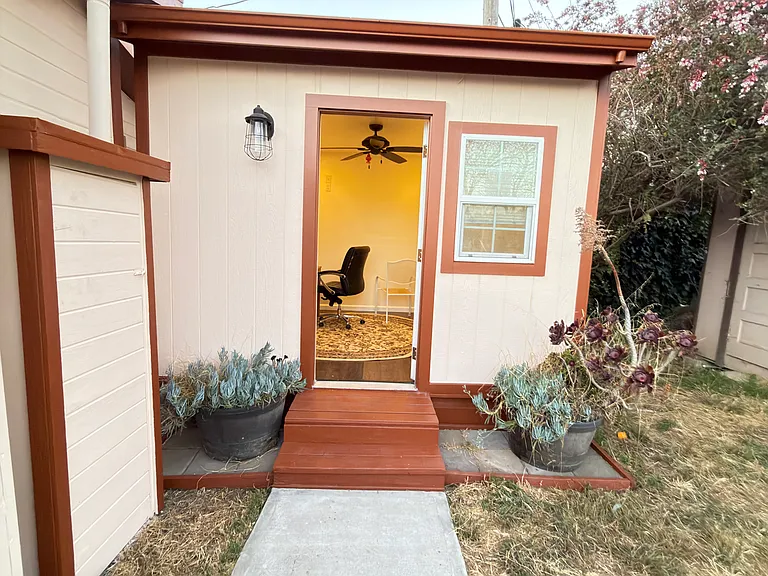 Private room with door open