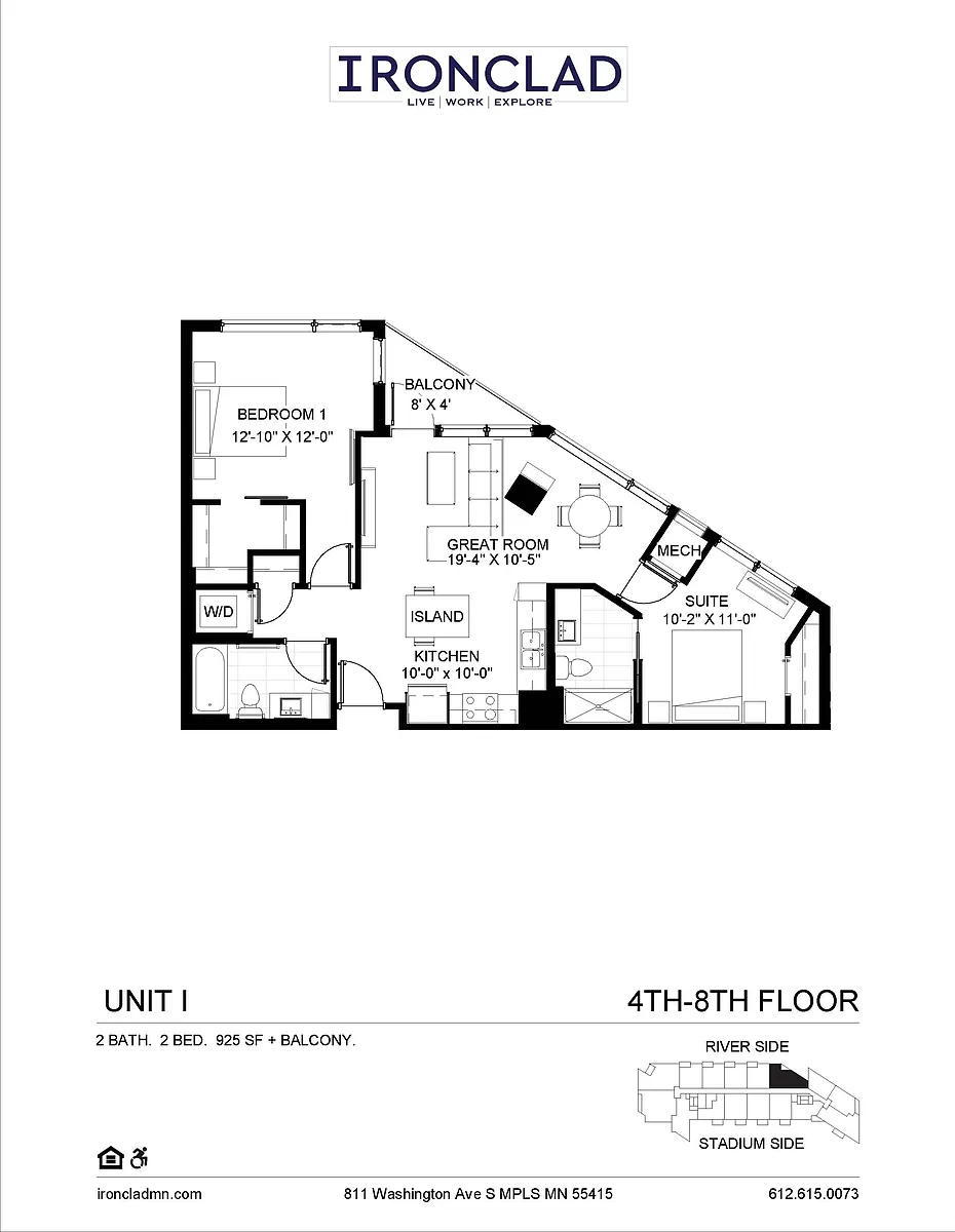 Floor plan 2 Bed I Floor plan