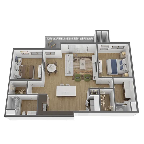 Floor plan 2X2 C
