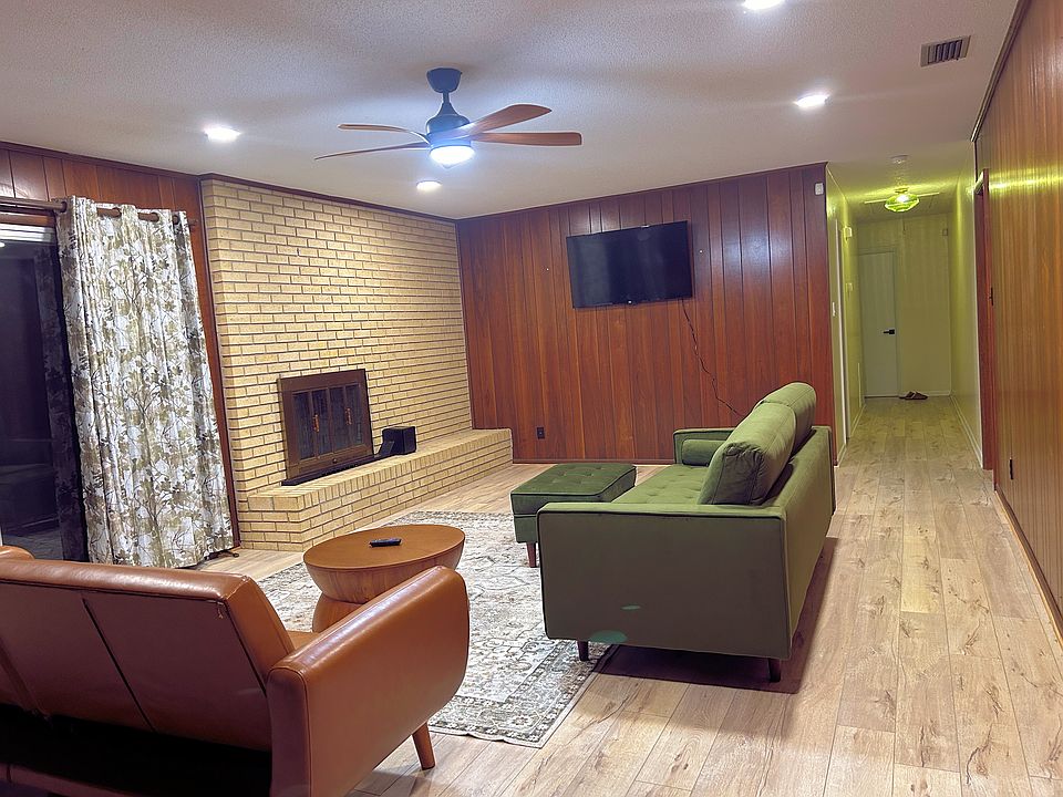 View of Family Room and hallway leading to bedrooms and baths.