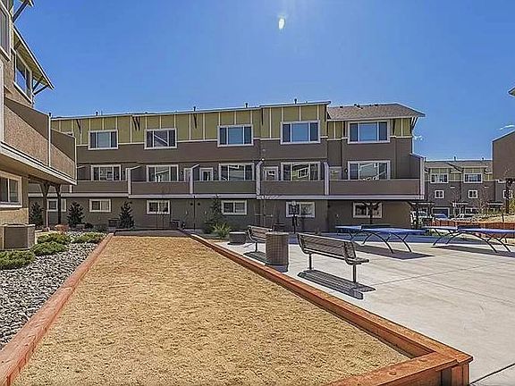 Bocce ball court and ping pong tables