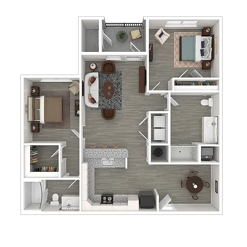 Floor plan Two Bedroom