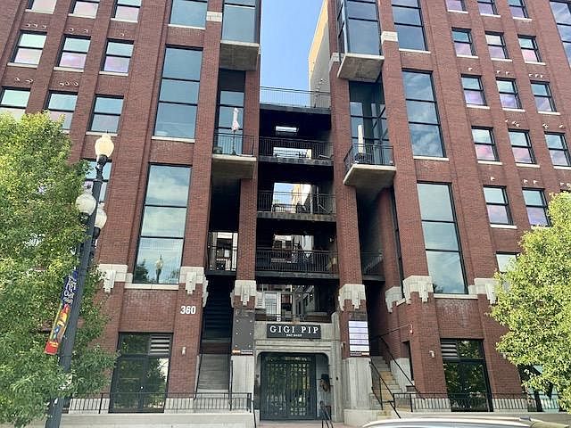 Secured entrance to Broadway Park Lofts