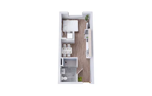 Floor plan 0A - Studio