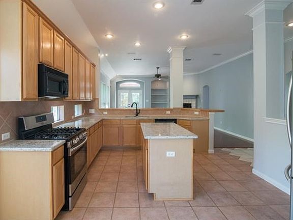 Kitchen View Looking Into the Family Room