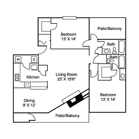 Floor plan B3