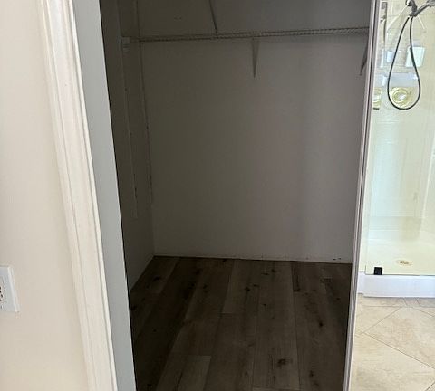 Entry into walk in closet