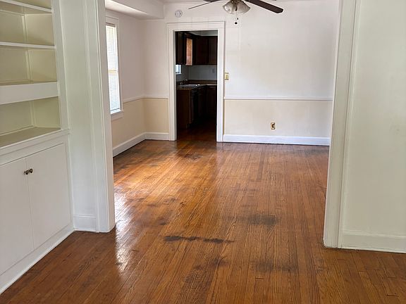 From living room looking towards dining room and kitchen.