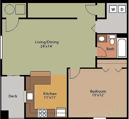 Floor plan 1 Bedroom