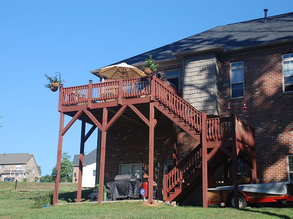 Deck view from back yd