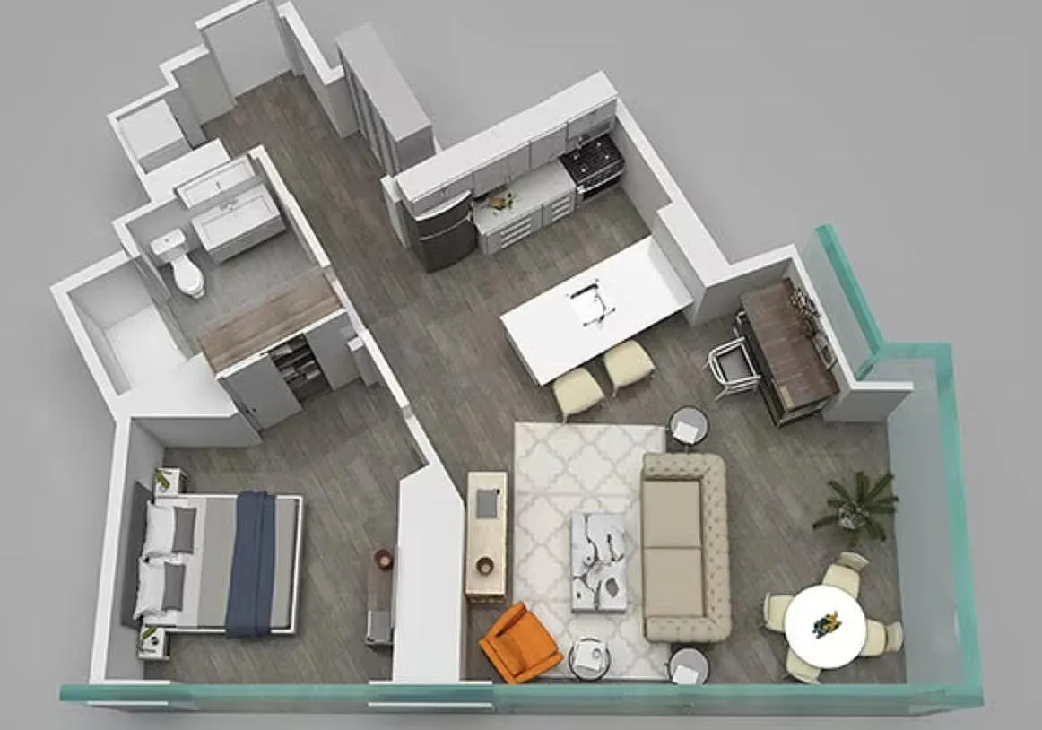 1 bed, 730 sqft, $2,725 — Photo 4