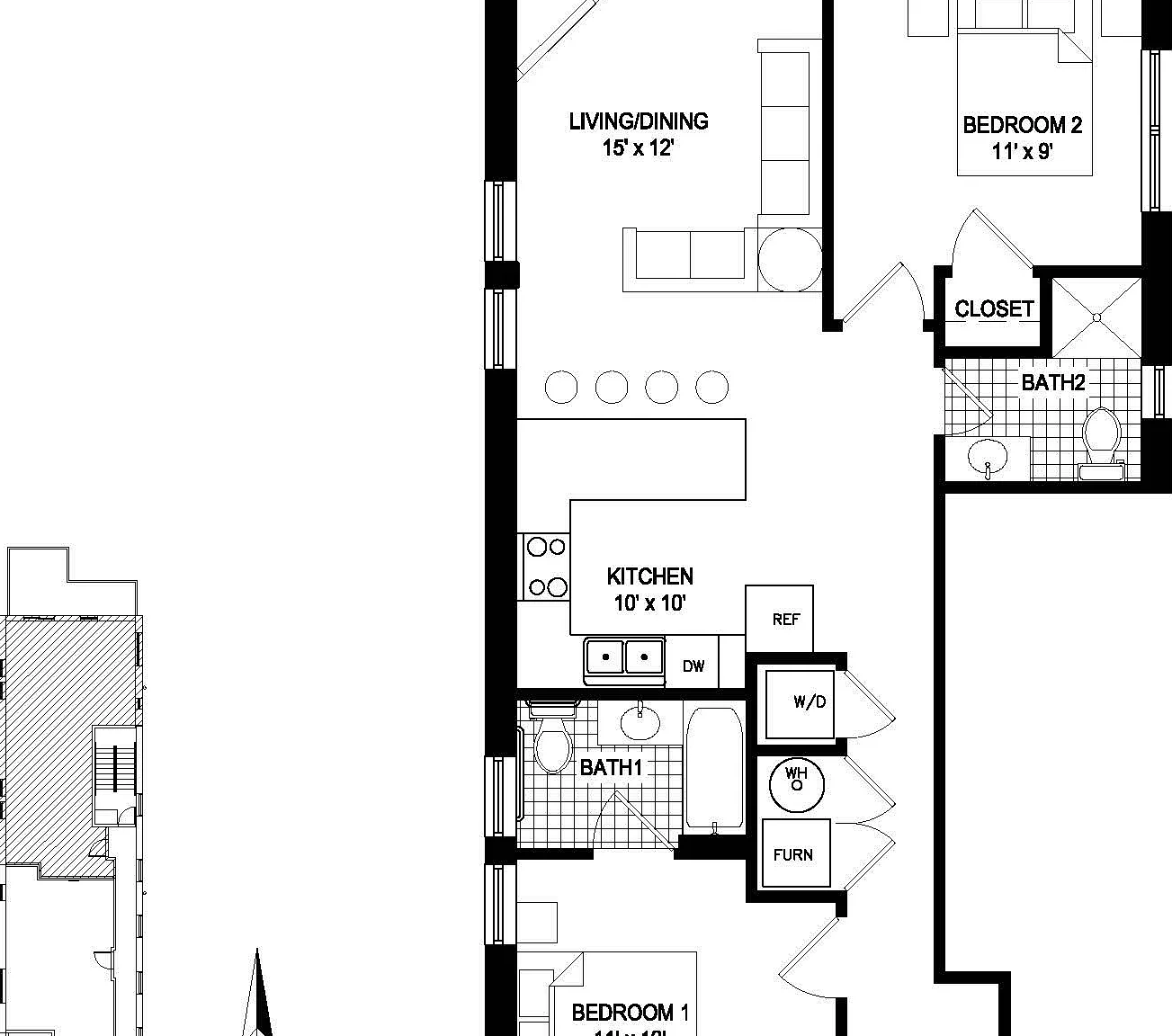 2 bed, $2,600 — Photo 2