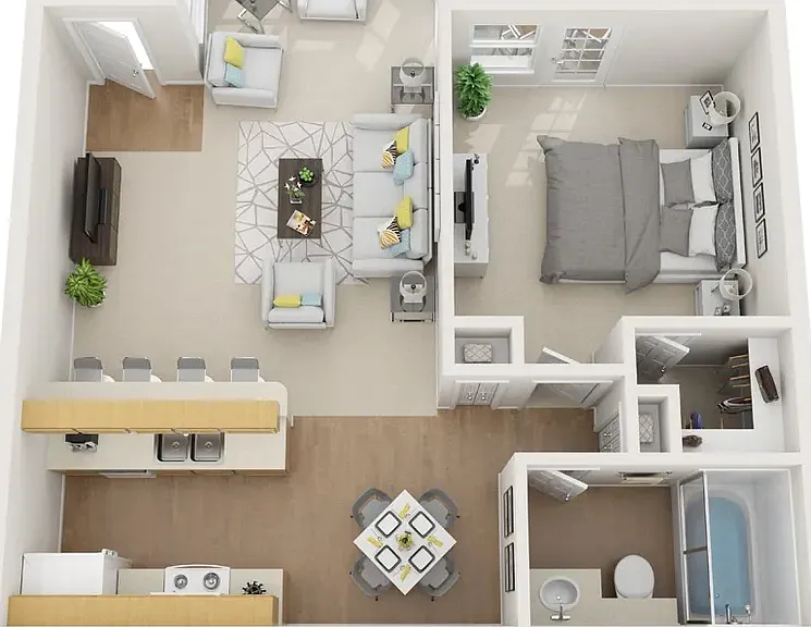 A3 - 1 Bed 1 Bath A3 - 1 Bed 1 Bath
