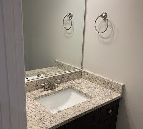 Half bathroom on first floor